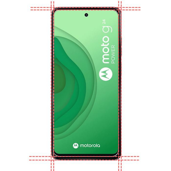 Suojakalvo - Phonillico® - Motorola Moto G24 - 4 pakkauksessa - Karkaistu lasi - Naarmuuntumaton Transparent