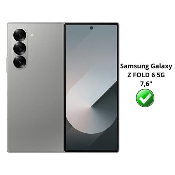Coque til Samsung Galaxy Z FOLD 6 - Stødabsorberende Beskyttelse Silikone Blød Transparent Phonillico® Transparent