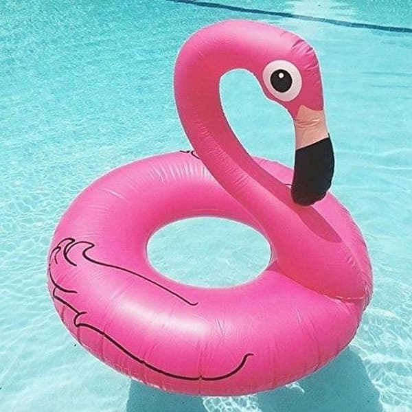 Flamingo Oppustelig Bådlege [Phonillico®] Ros