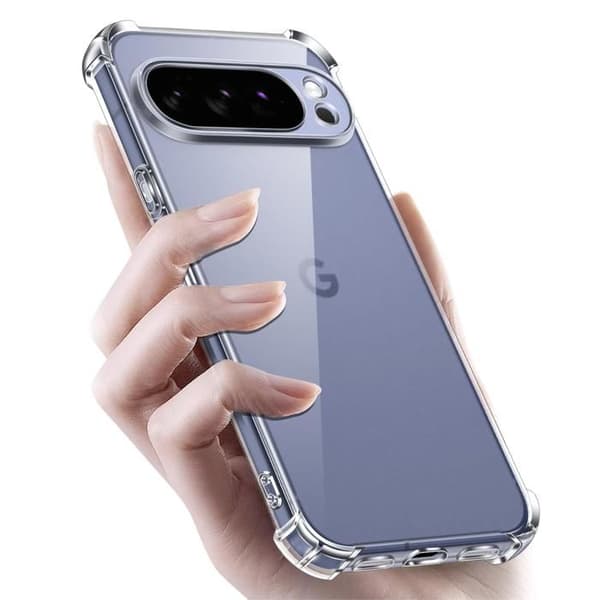 Coque til Google Pixel 10 Pro XL - Stødabsorberende Beskyttelse TPU Blød Transparent Phonillico® Transparent