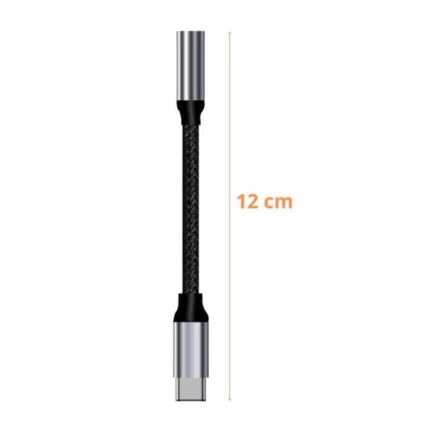 USB-C-jack 3.5 mm audioadapterikaapeli kuulokkeet yhteensopiva Xiaomi Redmi Note 11-Note 11 Pro-Note 10-Note 9 Phonillico®