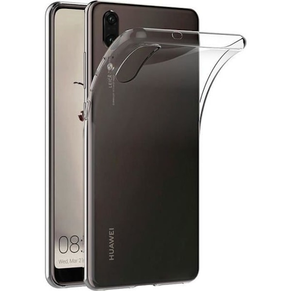Coque Gel TPU Transparent för HUAWEI P20 - Hölster Etui Skydd Gel TPU Silikon Mjuk Ultra Tunn Fin Slim Phonillico® Transparent