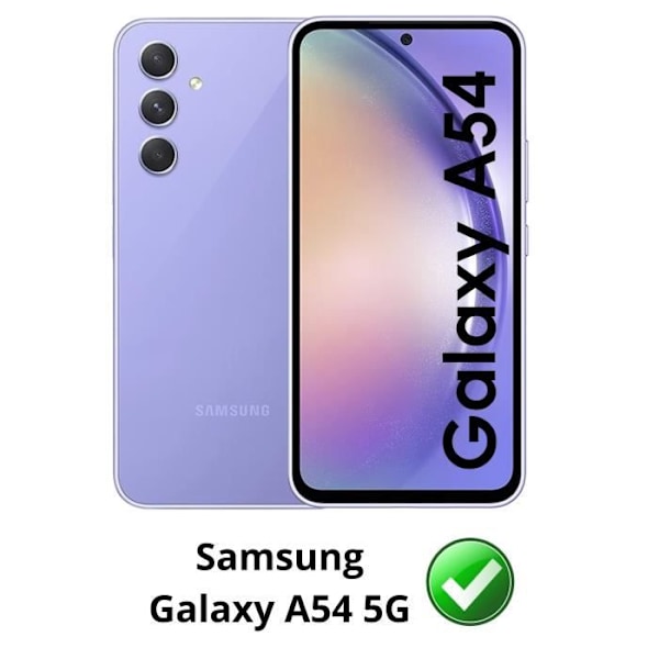 Samsung Galaxy A54 5G - Iskunkestävä TPU Pehmeä Läpinäkyvä Kuori Phonillico® Transparent