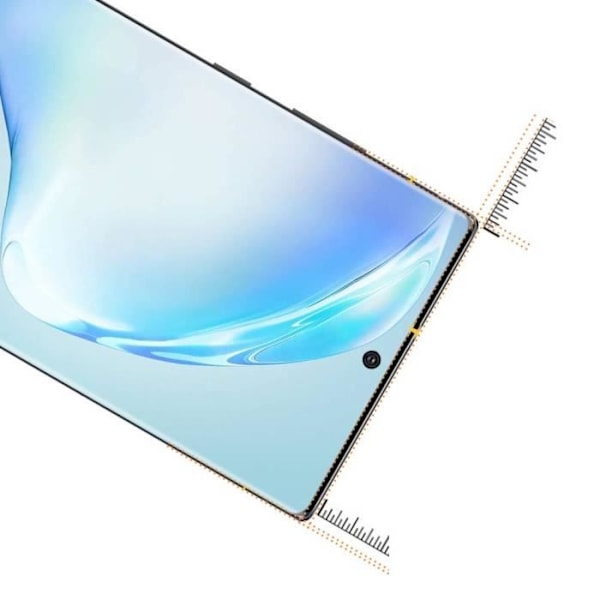 Hærdet Glas til Samsung Galaxy Note 10 - Fuldt beskyttelsesfilm til skærmen, ultra modstandsdygtig [Phonillico®] Transparent