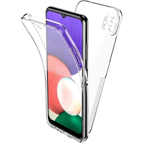 Coque til Samsung A22 5G - Håndfri Etui 360 Integreret Transparent 2 Dele Foran Bagpå Indsigelsesbeskyttelse Phonillico® Transparent