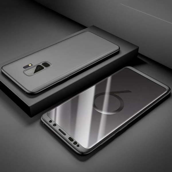 Coque Housse Etui - PHONILLICO - Samsung Galaxy S9 - Ultra Slim - Täysi 360 - Täysi Suojaus Svart