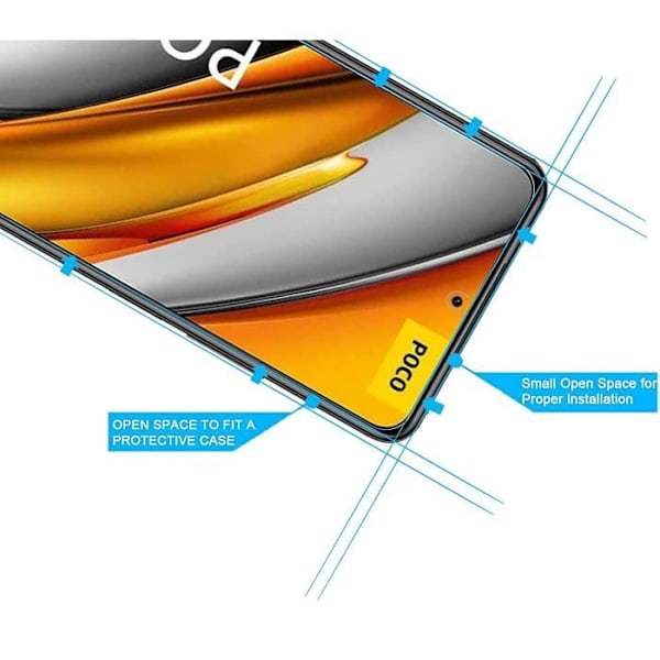 Suojakuori Xiaomi POCO F3:lle ja 2 Karkaistua Lasea - Pehmeä Silikonisuoja Näytönsuojakalvo Phonillico® Transparent