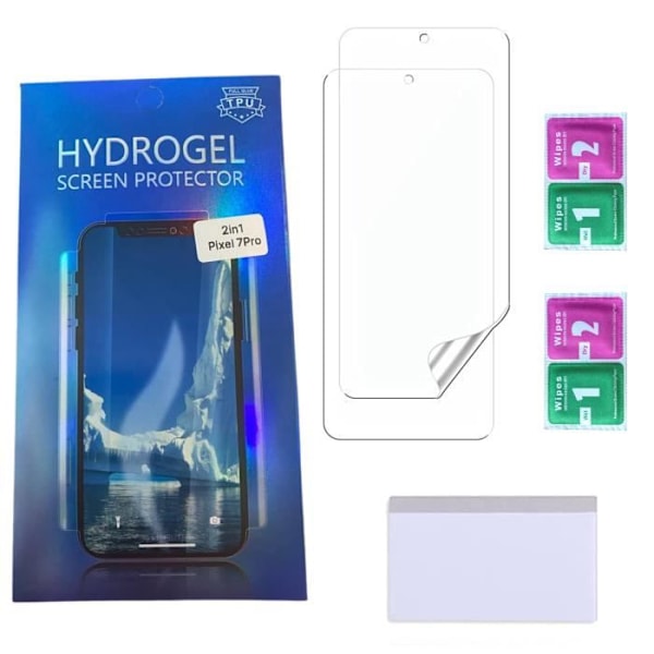 Skärmskydd - Phonillico - Google Pixel 7 PRO - Paket med 2 - Ultra Tunn - Rep-resistant Transparent
