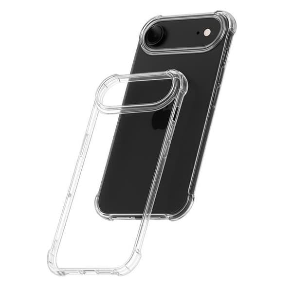 Coque til iPhone 17 AIR - Stødabsorberende Beskyttelse Silikone Blød Transparent Phonillico® Transparent
