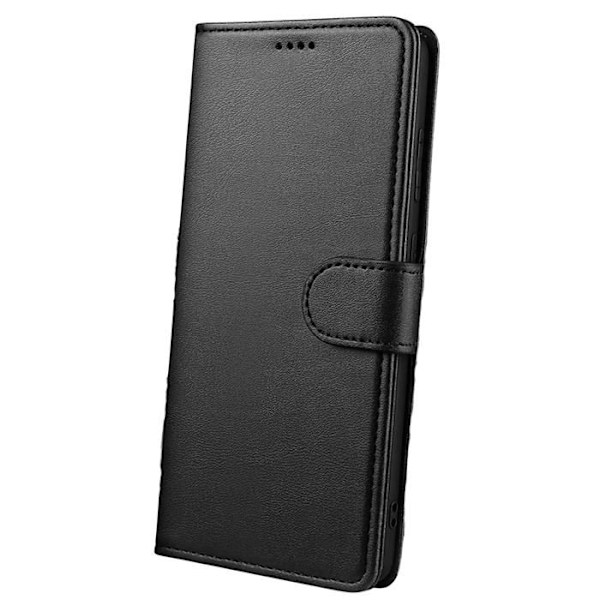 Coque - Phonillico® - Google Pixel 9a - Sort sort - Magnetisk lukning - Kort opbevaring Svart