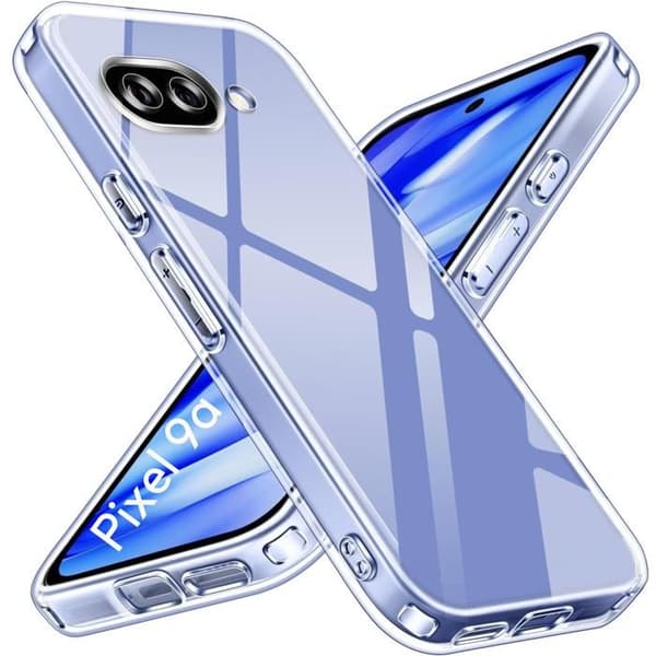 Coque til Google Pixel 9a og 2 hærdede glas skærmbeskyttelse Phonillico® Transparent
