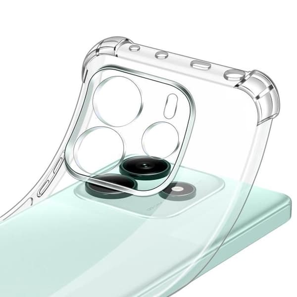 Coque til Xiaomi Redmi Note 14 5G - Stødabsorberende Beskyttelse TPU Blød Transparent Phonillico® Transparent