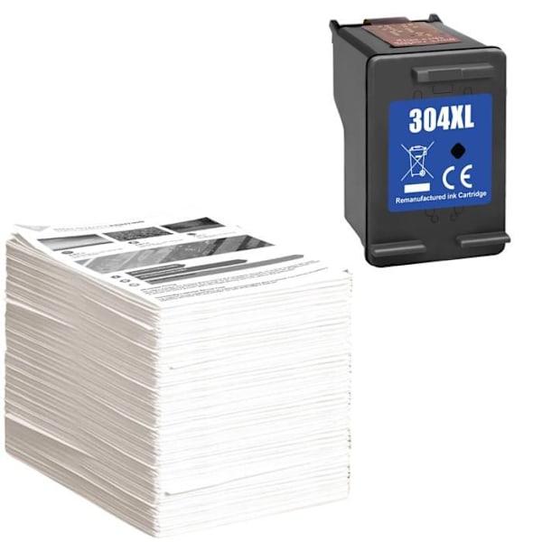 Mustekasetti - HP - 304XL - Musta - Yhteensopiva DeskJet ja Envy - XL