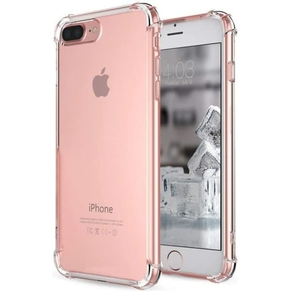 [Kompatibel Apple iPhone 8 PLUS] Stødabsorberende Silikone Transparent [Phonillico®] Transparent