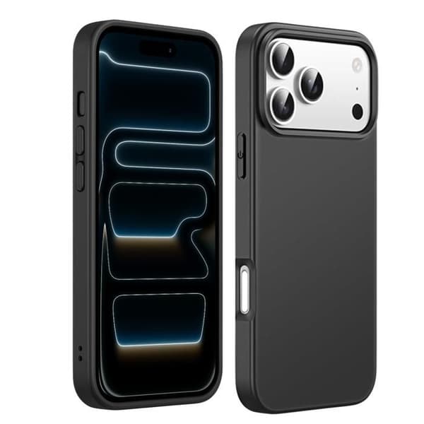 Coque Noir для iPhone 17 PRO MAX - Силиконовый гель TPU Защита мягкая ультратонкая Phonillico® Svart