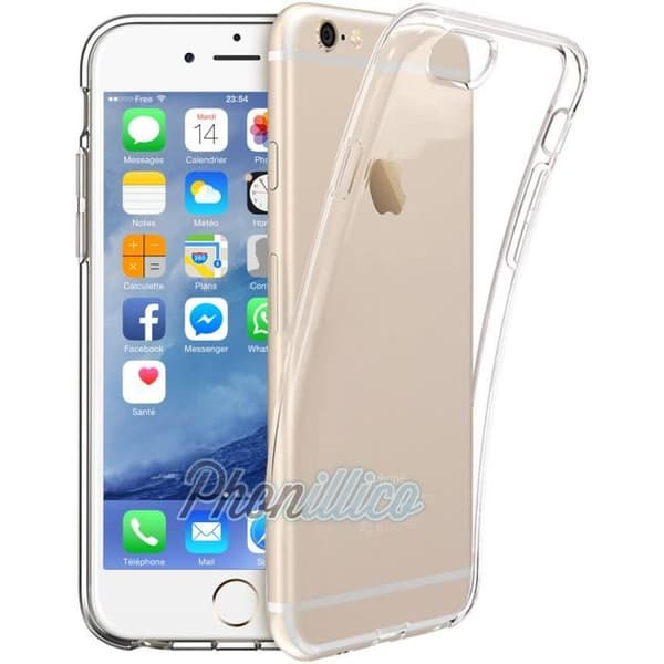 TPU-skal - Phonillico® - iPhone 7 - Transparent - Ultra Slim - Stötskydd