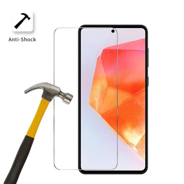 Suojakalvo - Phonillico - Samsung Galaxy C55 5G - 2-pack - Karkaistua lasia - Naarmunkestävä Transparent