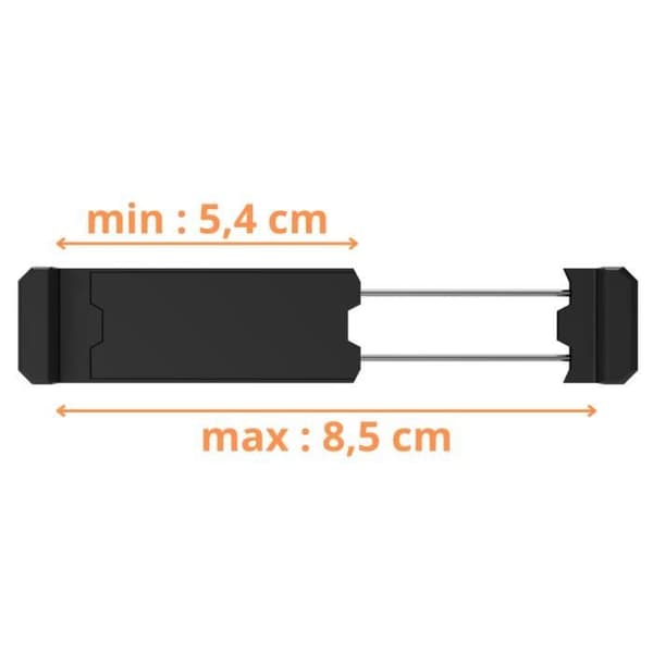 Universal bilholder til smartphone - holder til ventilationsgitter