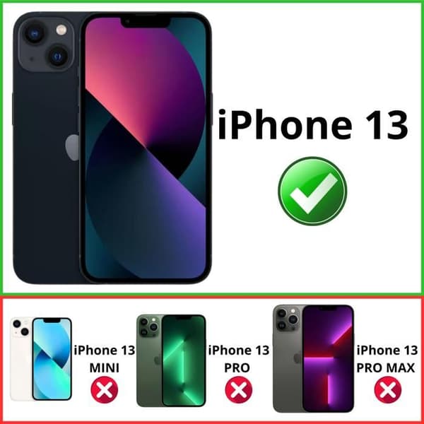Erstatnings LCD-skærm til iPhone 13 – Samlet berøringsglas Phonillico®