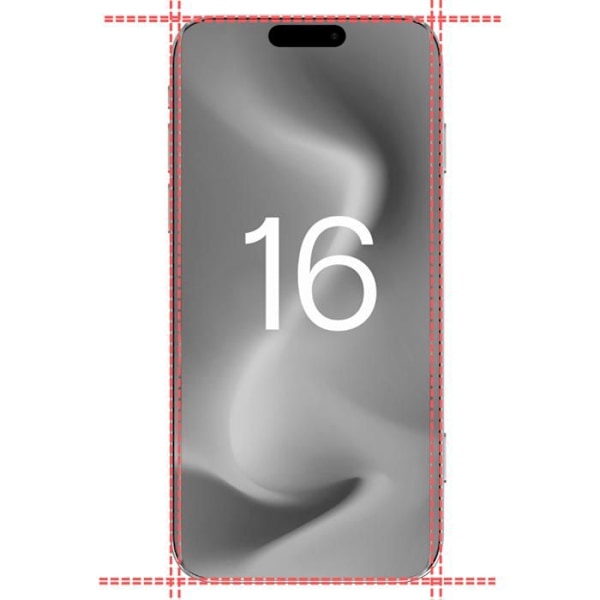 Hærdet Glas til iPhone 16 [Pakke 4] Beskyttelsesfilm til Skærm Phonillico®