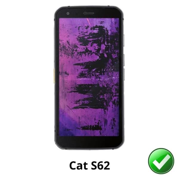 Skyddsglas för Cat S62 [Pack 2] Ultratunt Plast Protectorfodral Phonillico Transparent
