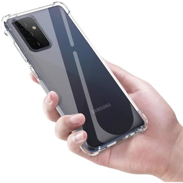 Coque Antichoc Silicone Transparent til Samsung A72 - Phonillico® Transparent