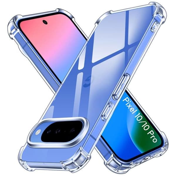 Coque til Google Pixel 10 / Pixel 10 Pro - Stødabsorberende TPU Blød Transparent Phonillico® Transparent