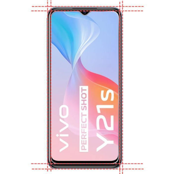 Film Glasbeskyttelse til Skærm - Phonillico - Vivo Y21S - Pakke med 2 - Ridsefrit - Gennemsigtig Transparent