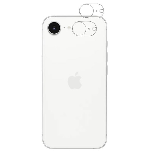 Beskyttelseskamera - Phonillico® - iPhone 16e - Sæt af 2 - Tempereret Glas - Ridseresistent Transparent