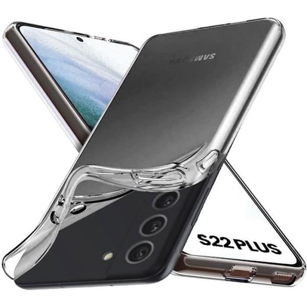 Coque Samsung S22 PLUS 5G - Silikoni Geeli TPU Läpinäkyvä Pehmeä Ultra Ohut Phonillico® Transparent