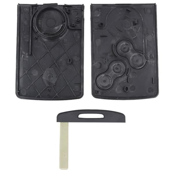 Nøglekort - Phonillico® - Renault - 4 Knapper - Kompatibel med flere modeller - Sort