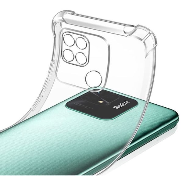 Fodral till Xiaomi Redmi 10C - Stötsäkert Skydd Mjukt Silikon Transparent Phonillico® Transparent