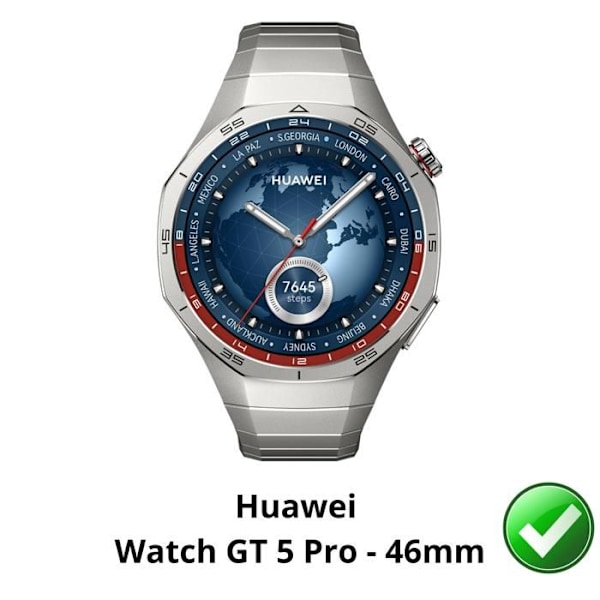 Skärmskydd för Huawei Watch GT 5 Pro - 46mm [Pack 6] Ultra Tunn Plast Film Skyddande Phonillico Transparent