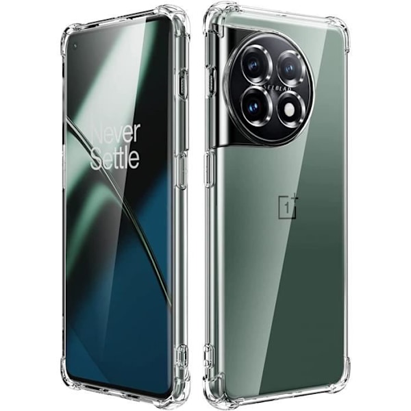 Coque til OnePlus 11 - Antichock Beskyttelse TPU Blød Transparent Phonillico®