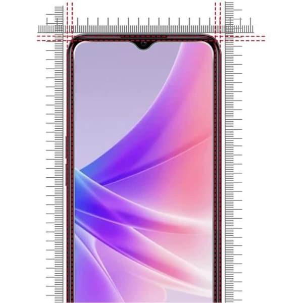 Tempered Glass for Oppo A77 5G [Pack 2] Screen Protection Film Phonillico® Transparent
