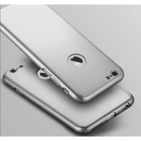 Skal - PHONILLICO - iPhone 8 PLUS - Silver - Helt skydd - Hård plast Pengar