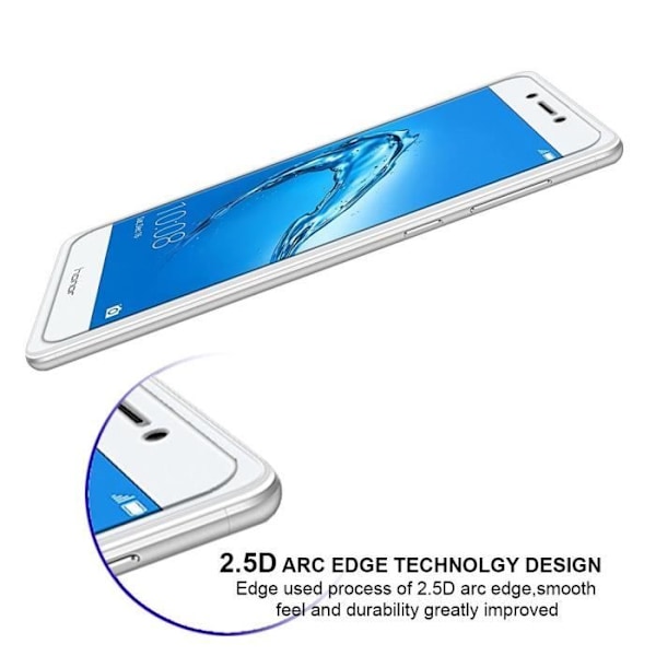Skärmskydd - Phonillico® - HUAWEI HONOR 6C - Härdat glas - Repfria - Transparent Transparent
