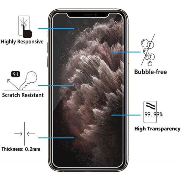 Stødabsorberende cover til iPhone 11 PRO MAX og 2 hærdede glas skærmbeskyttelse Phonillico®