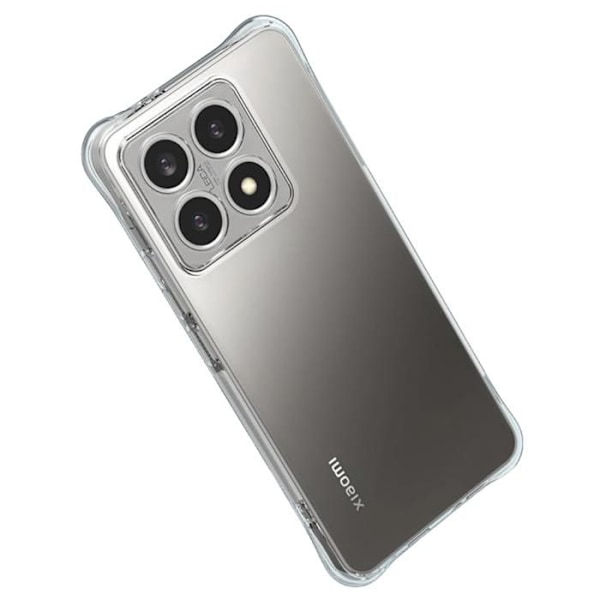 Iskunkestävä kuori - Phonillico® - Xiaomi 14T PRO - Pehmeä - Läpinäkyvä - 2 Karkaistua Lasia Transparent
