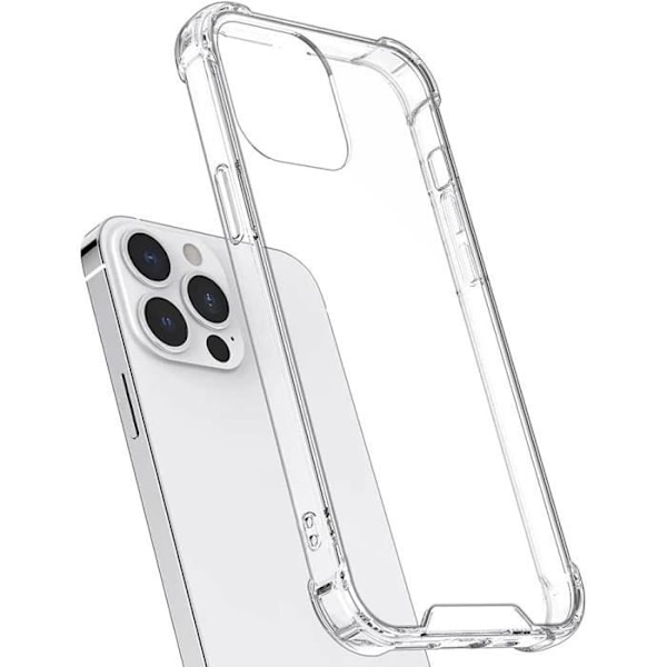 iPhone 15 PRO MAX - Iskunkestävä Suojakuori, Pehmeä Läpinäkyvä Silikonimateriaali Phonillico®