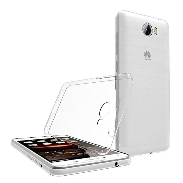 Coque HUAWEI Y5 2 - Y5 II - Transparent Silikone + Tempered Glass Skærmbeskyttelse [Phonillico®]
