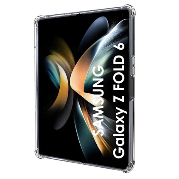 Iskunvarma kuori - Phonillico® - Samsung Galaxy Z FOLD 6 - Pehmeä - Läpinäkyvä - Vahvistettu suoja Transparent