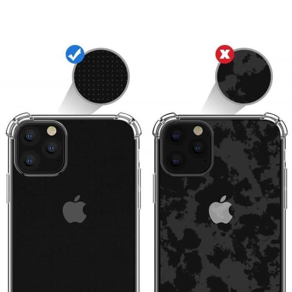 Stötabsorberande Transparent Silikonfodral för Apple iPhone 11 PRO [Phonillico®] Transparent