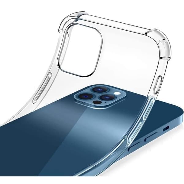 Coque til iPhone 14 PRO MAX - Stødabsorberende Beskyttelse i Blødt Transparent Silikone Phonillico® Transparent