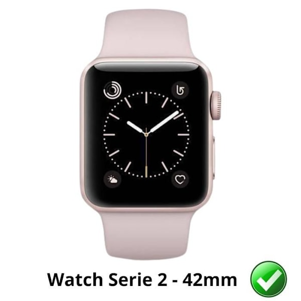 Näytönsuojus Watch Series 2 - 42mm [Paketti 6] Kestävä Ultra Ohut Muovisuojakalvo Phonillico Transparent