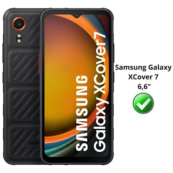 Beskyttelsesfilm - Phonillico® - Samsung Galaxy XCover 7 - Pakke med 2 - hærdet glas - Ridsefast Transparent