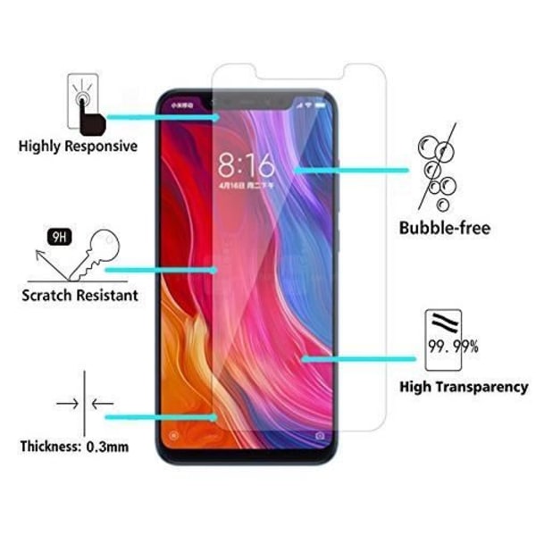 Verre Trempe Xiaomi MI 8 PRO - Film Glas Beskyttelse Skærm Ultra Modstandsdygtig [Phonillico®]