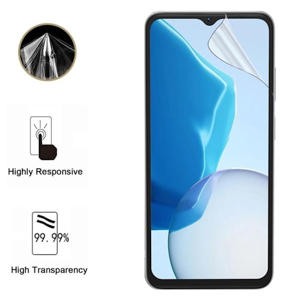 Skyddsglas för Doogee N55/N55 Pro/N55 Plus [Pack 2] Ultra Tunn Plastisk Skyddsfilm Phonillico® Transparent
