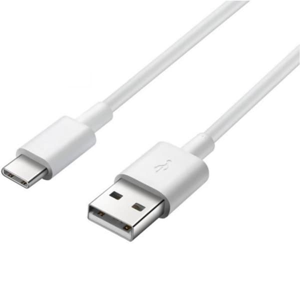 USB-C-kabel för Samsung Galaxy Tab S6 Lite 10.4 - Tab A 8.4 - Tab A7 10.4 - Tab A7 Lite 8.7 - Vit 1 Meter Phonillico® Vit