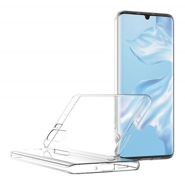 Huawei P30 PRO - Kansi Suojakuori Gel TPU Silikoni Kattava Läpinäkyvä Kaksi Osa Edessä Takana Liukuvat Phonillico®